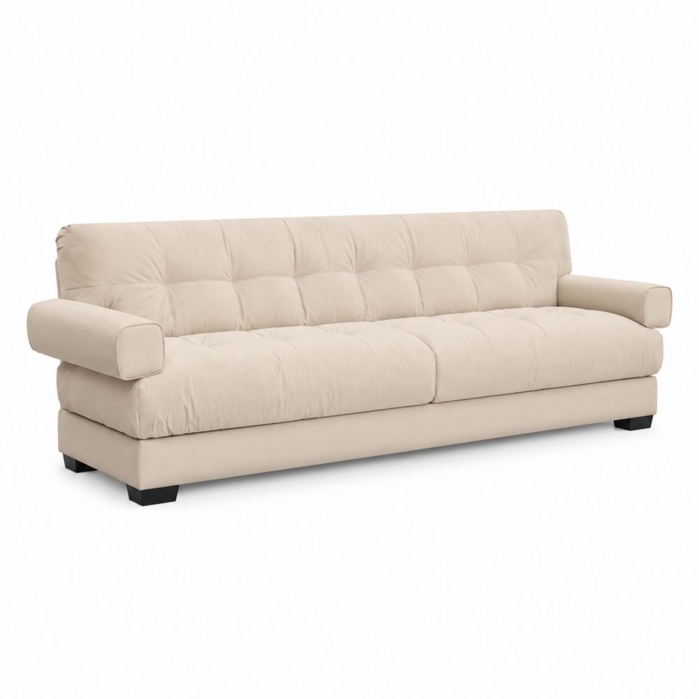 3-Sitzer Sofa Mikrofaser Beige