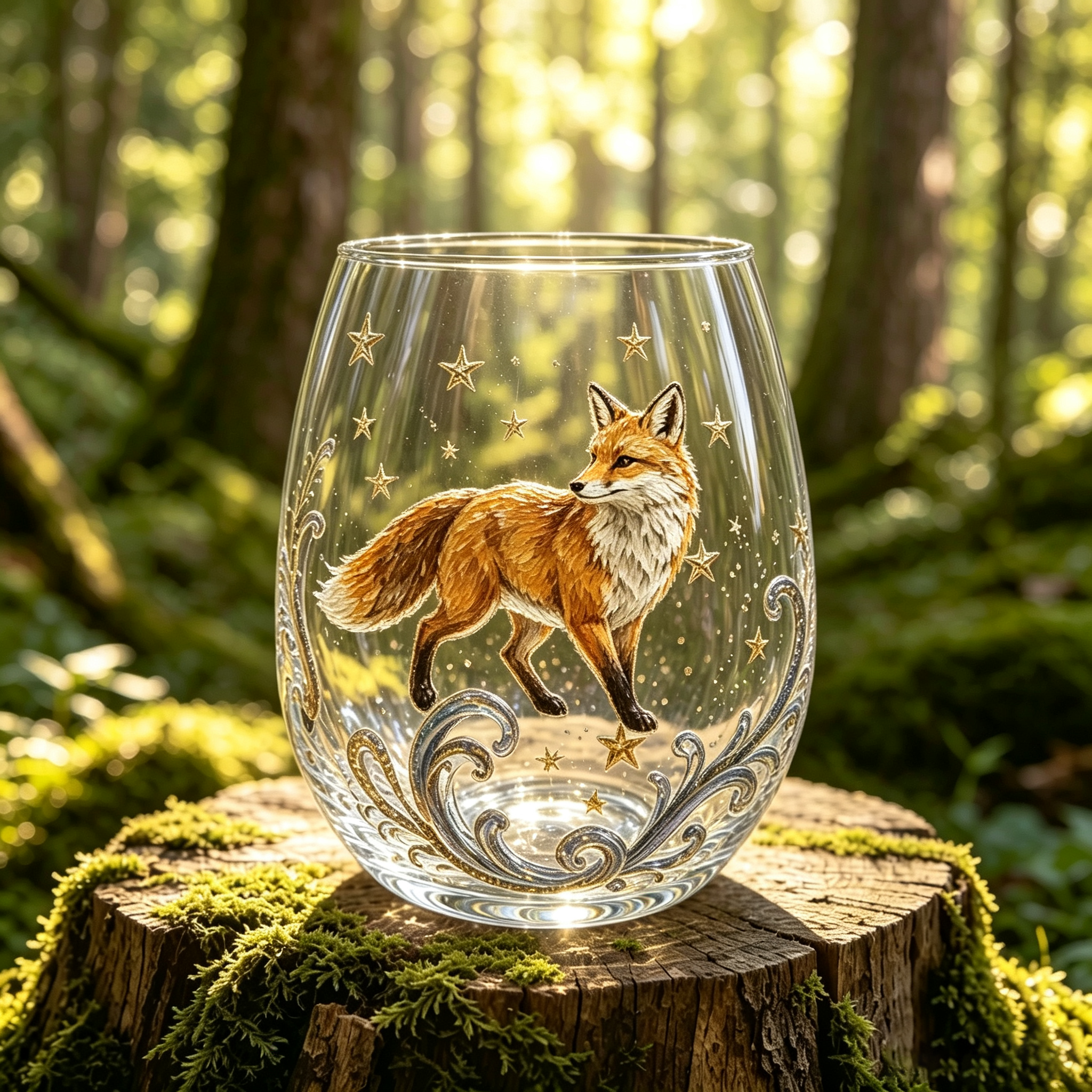 🔥 Letzter Tag: 49 % Rabatt – 🦌Handgefertigtes Trinkglas mit Tiermotiven