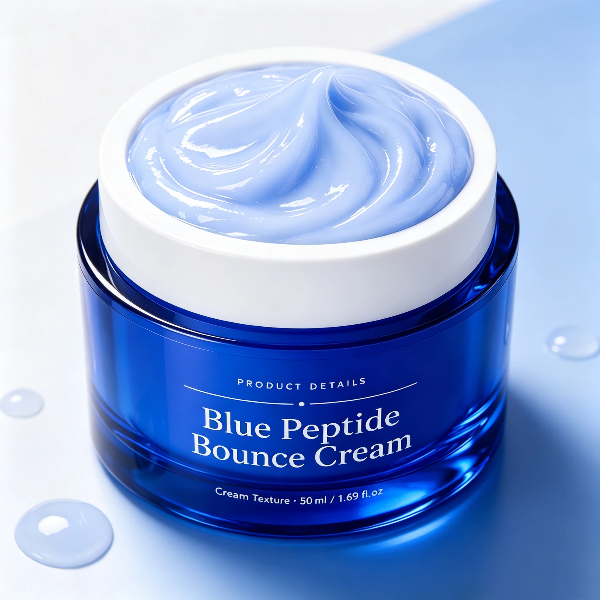 Private Label Blue Peptide Bounce Cream OEM/ODM | Custom Peptide Facial Cream Manufacturer