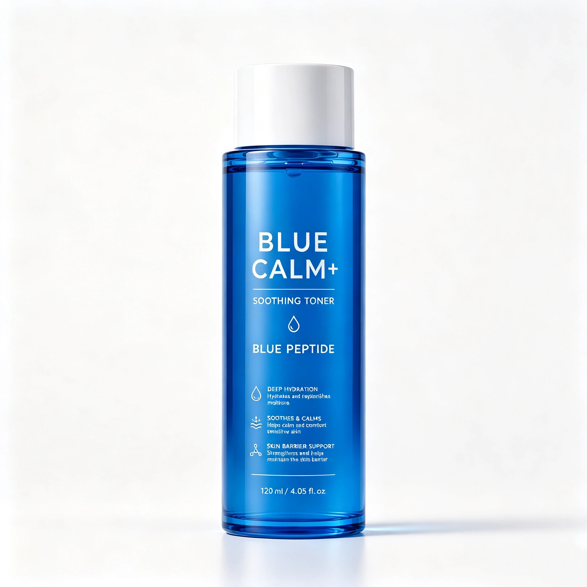 Private Label Blue Calm+ Soothing Toner OEM/ODM | Custom Peptide Facial Toner Manufacturer