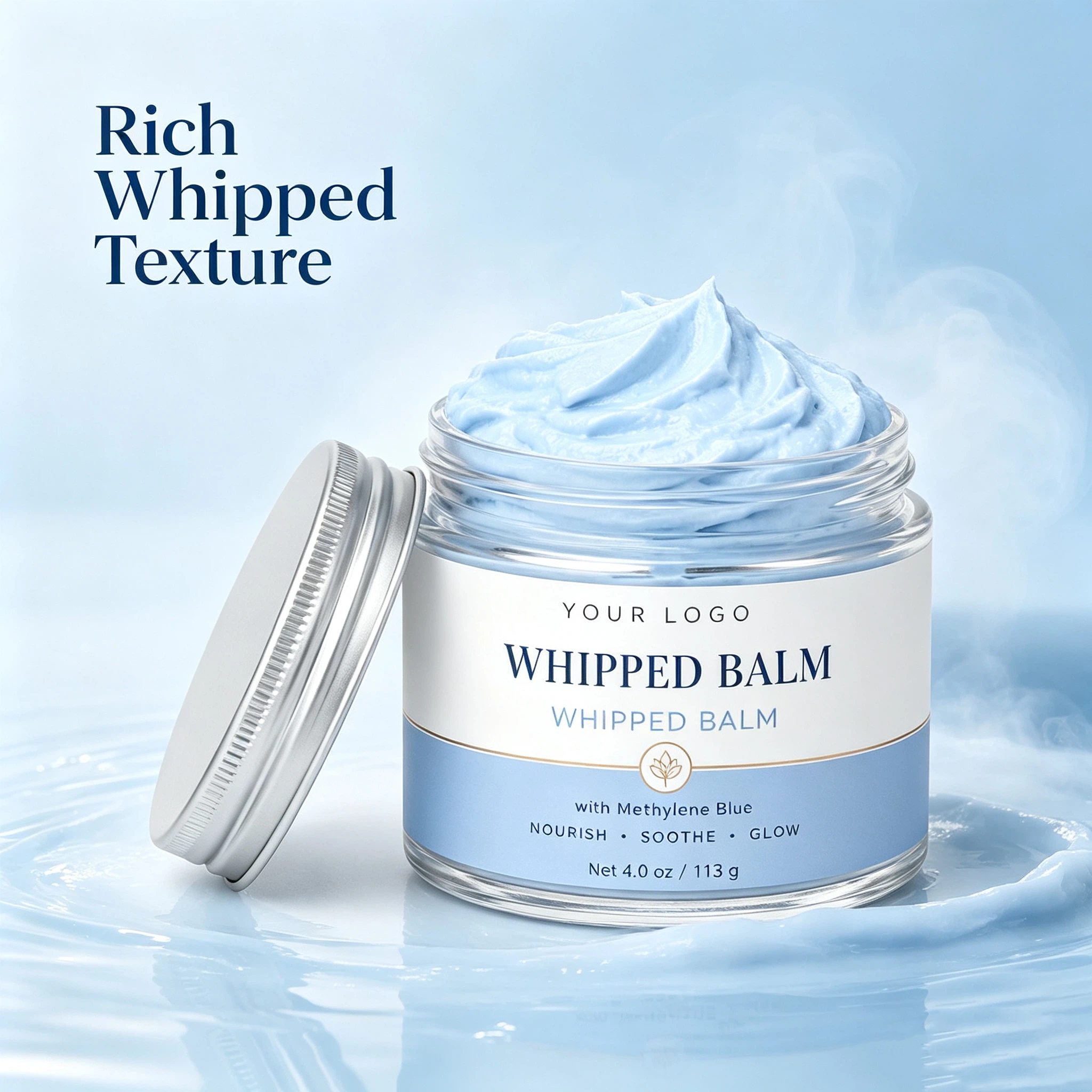 Private Label Blue Copper Peptide Whipped Balm OEM/ODM | Custom Facial Moisturizer Manufacturer