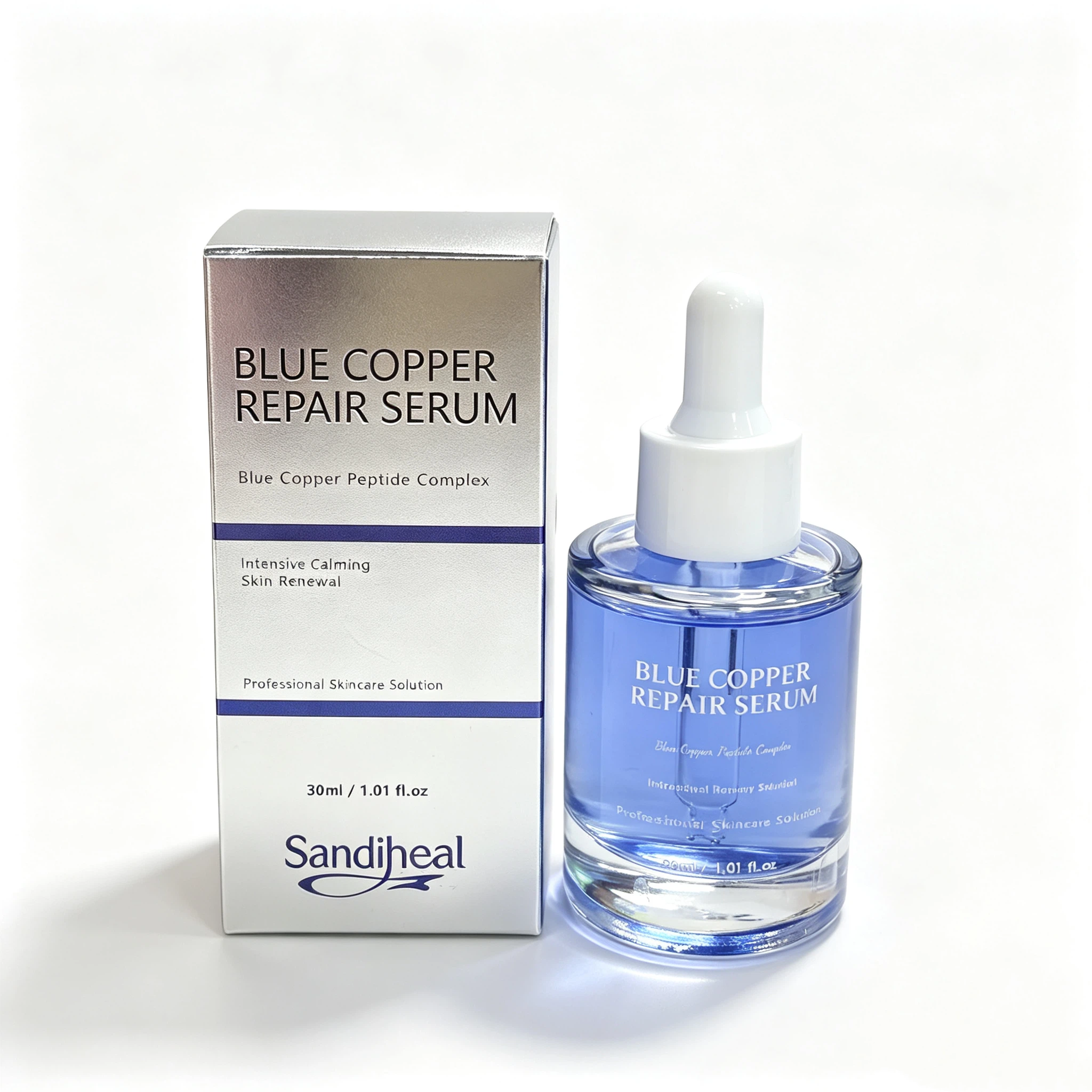 Blue Copper Repair Serum 30ml | Copper Peptide Complex Calming Daily Facial Skin Care Serum
