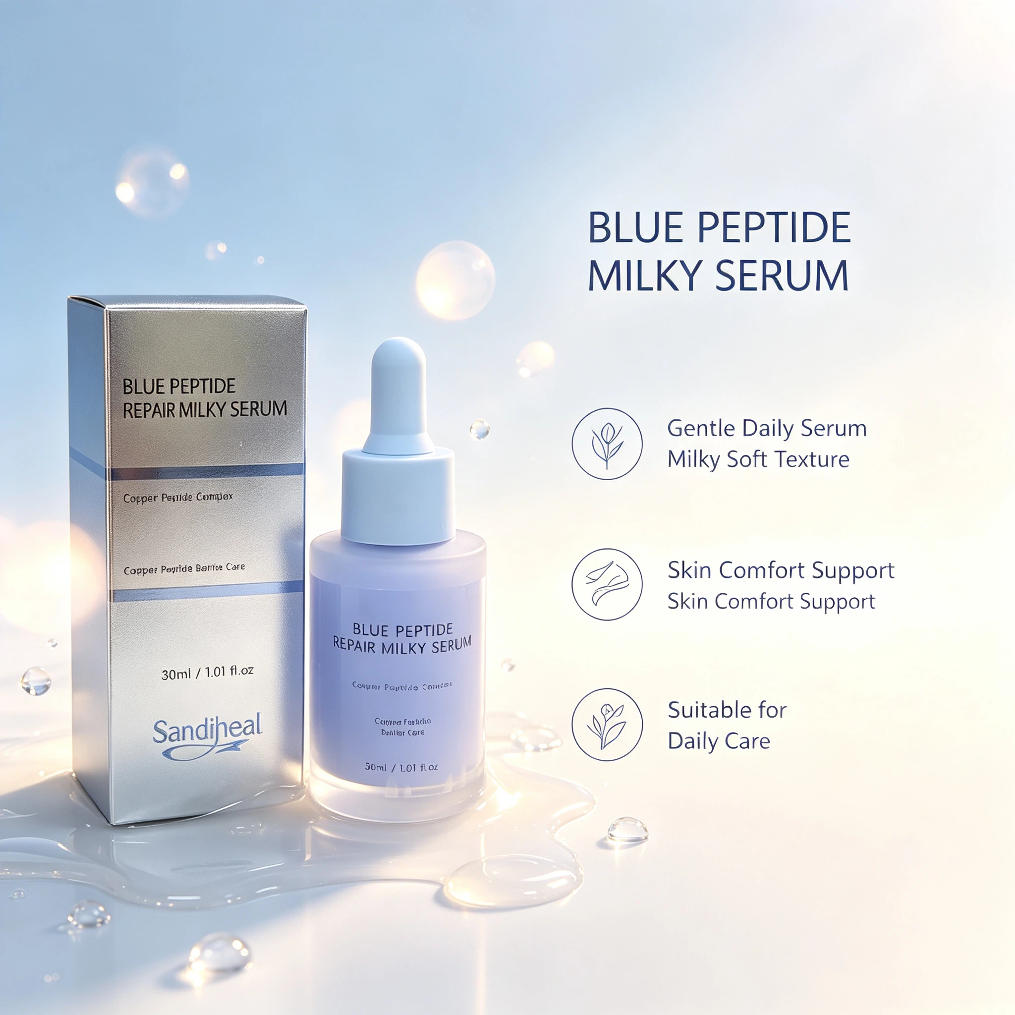 Blue Copper Calming Mist Toner 120ml | Copper Peptide Complex Hydrating Balancing Facial Mist Spray
