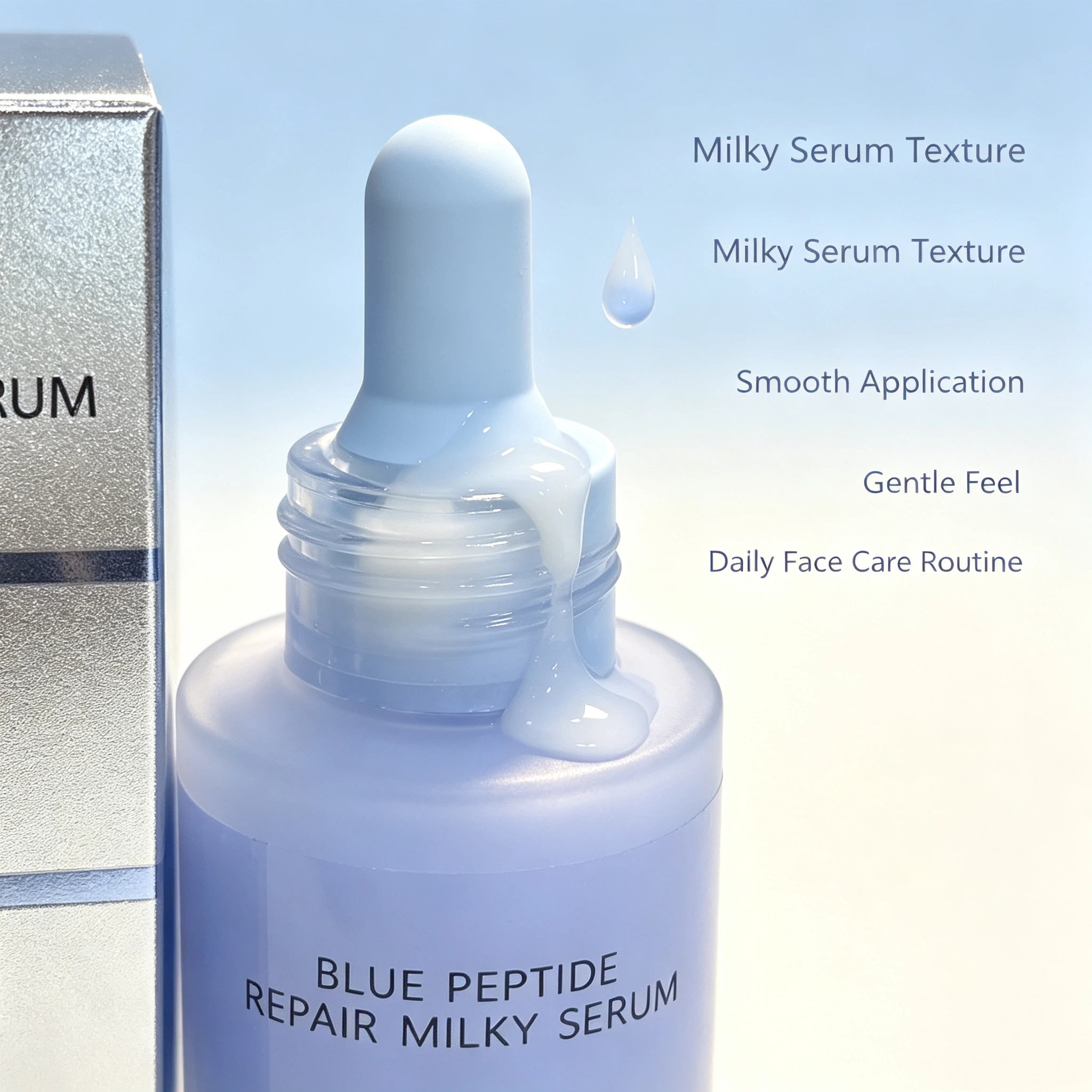 Blue Peptide Repair Milky Serum 30ml | Copper Peptide Complex Daily Facial Barrier Care Serum