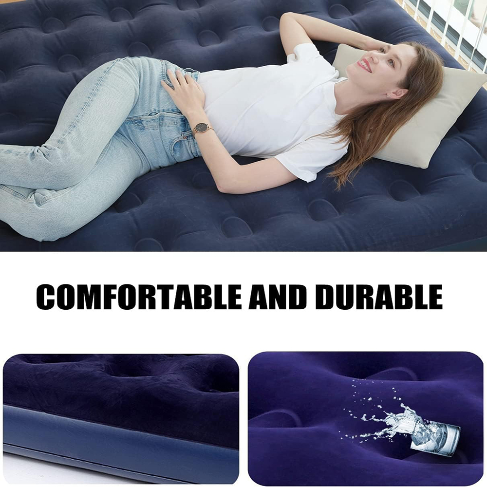 Premium Inflatable Air Mattress with Built-in 40W Detachable Pump (2-Pack)