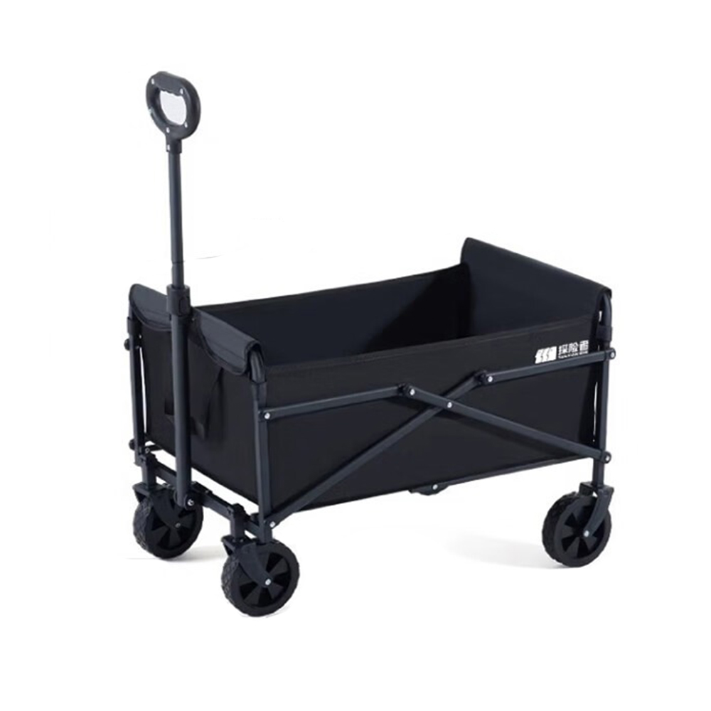 TXZ Heavy-Duty Collapsible Folding Camping Wagon with 10cm All-Terrain Wheels