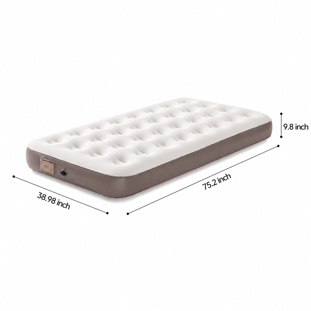 Cirro Premium Rechargeable Air Mattress - Single-Layer Blow Up Bed