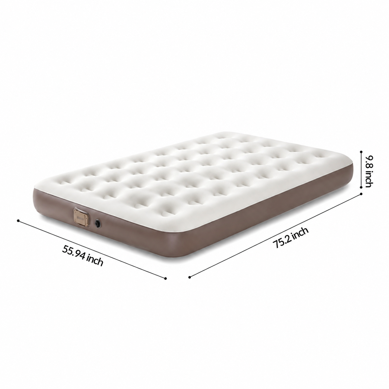 Cirro Premium Rechargeable Air Mattress - Single-Layer Blow Up Bed