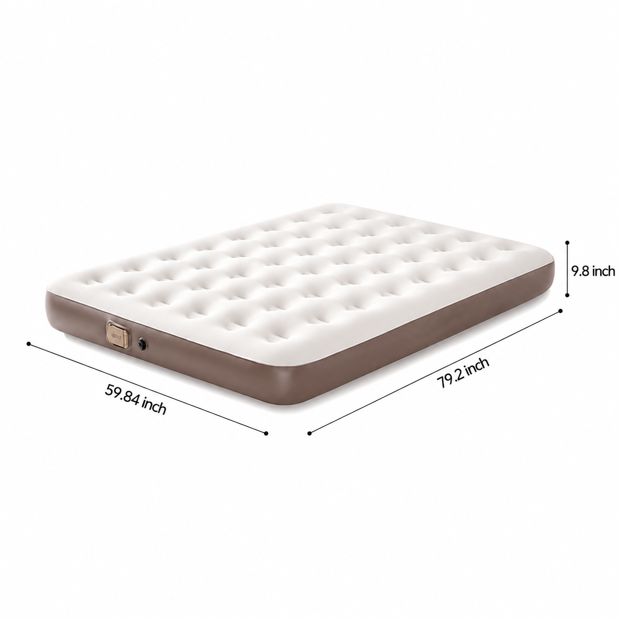 Cirro Premium Rechargeable Air Mattress - Single-Layer Blow Up Bed