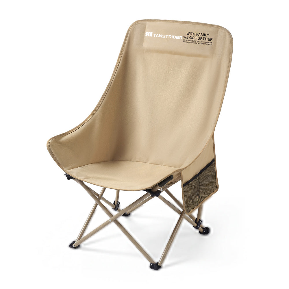 Crescent High-Back Folding Camping Chair