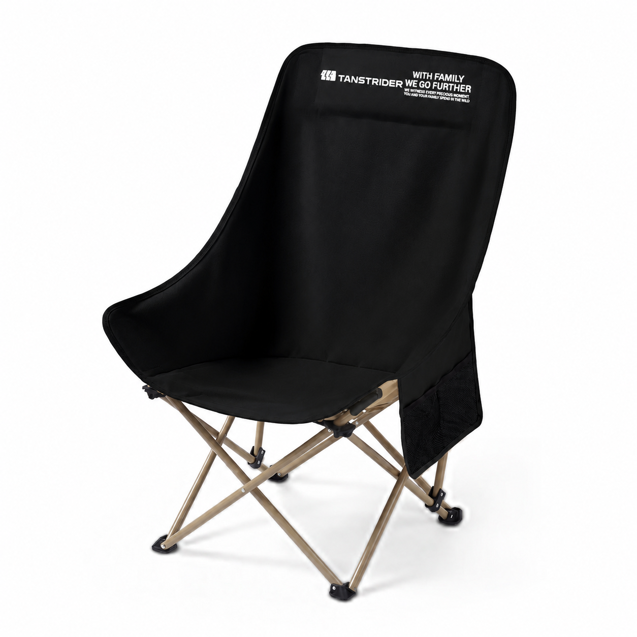 Crescent High-Back Folding Camping Chair