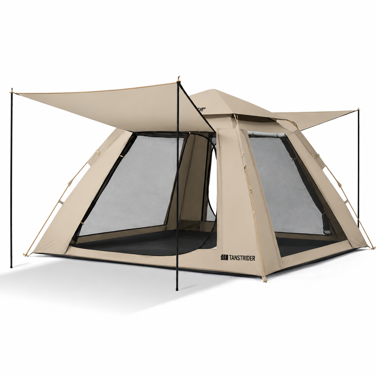 Bathe Automatic 4-Season Camping Tent (Cream Cream/Silver Coated)