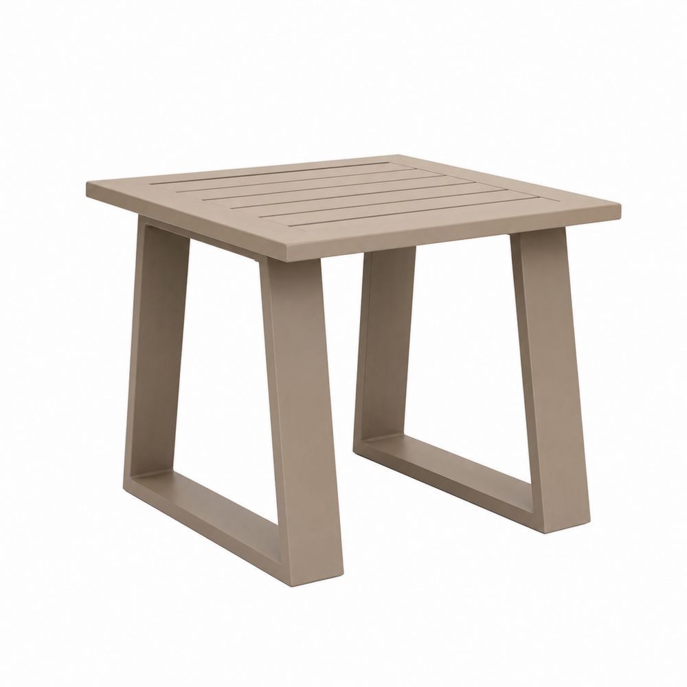 Tavolino da giardino in plastica polipropilene Beige 45x45x40 cm