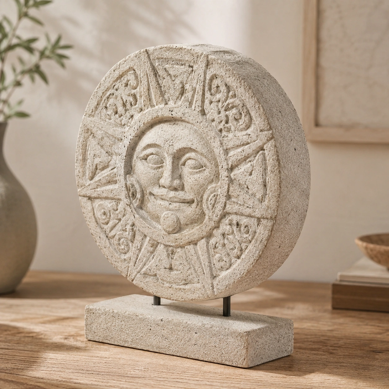 Escultura Sol Decorativo Vintage