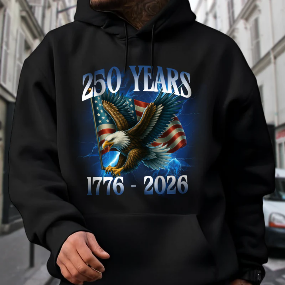 America 250 Years With Eagle Shirt, 4th of July Celebrate Shirt