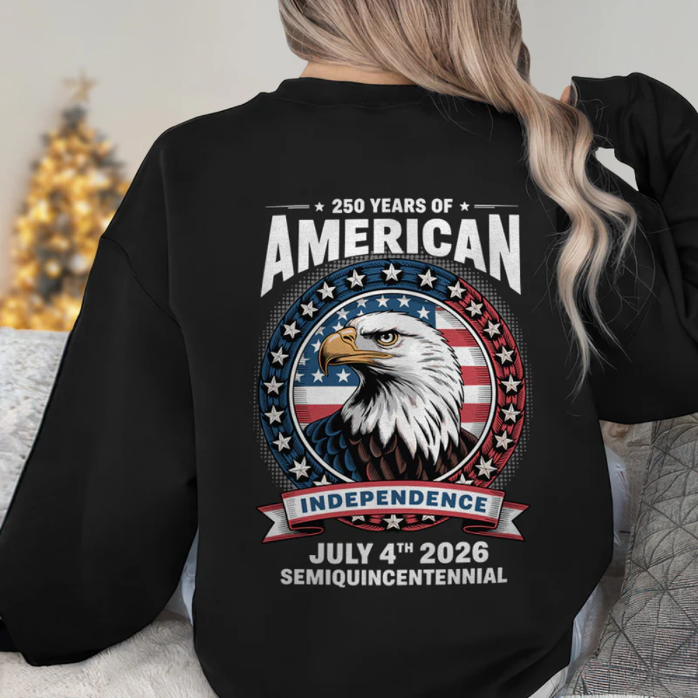 250 Years of America Anniversary Independence Day 2026 Back Side Shirt