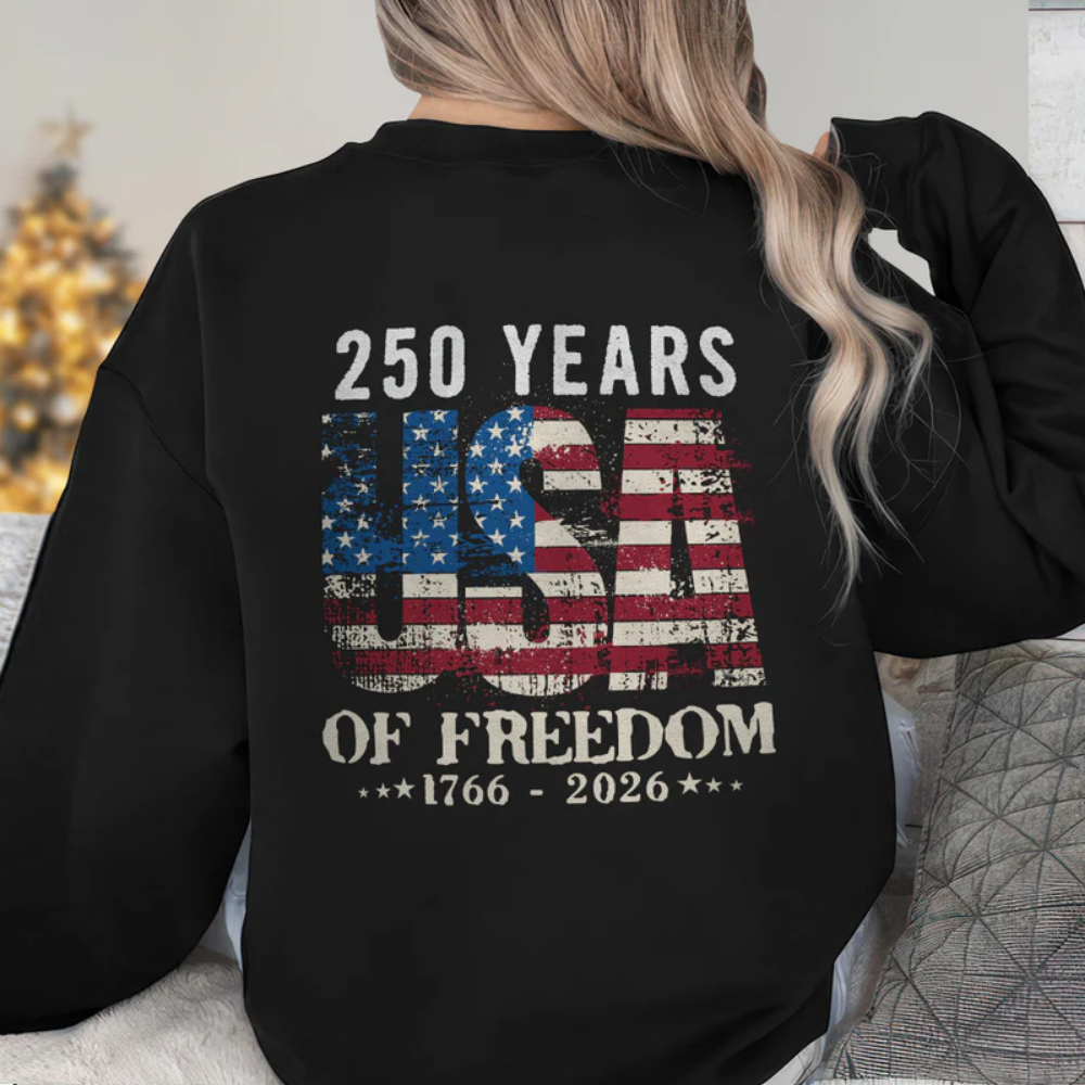 4th of July 1776 - 2026 USA Shirt, 250 Years USA Of Freedom Backside Shirt