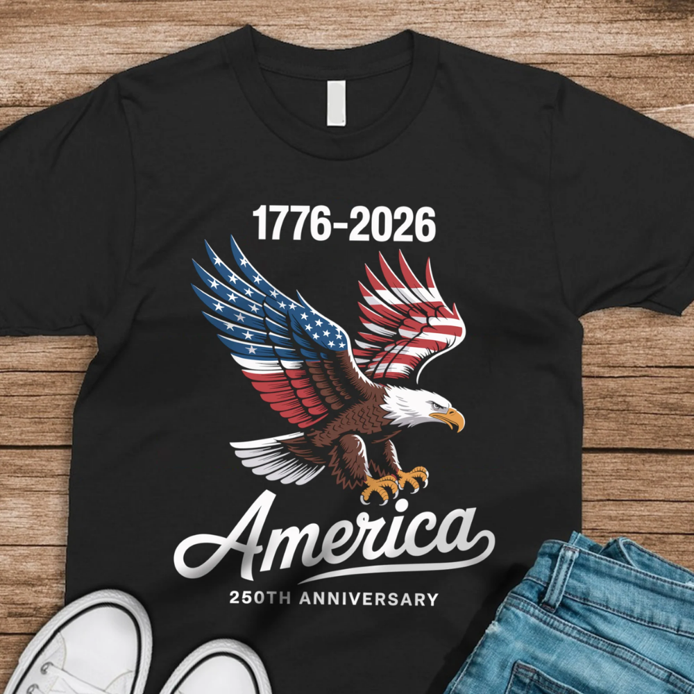 Celebrate 250 Years of America USA Anniversary 1776-2026 Shirt, America Independence Day Shirt