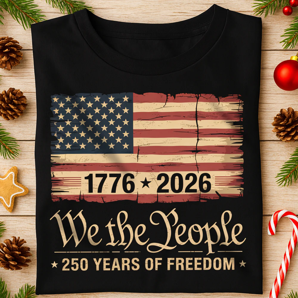 America 250th Birthday US Flag 250 Years, We The People  Shirt