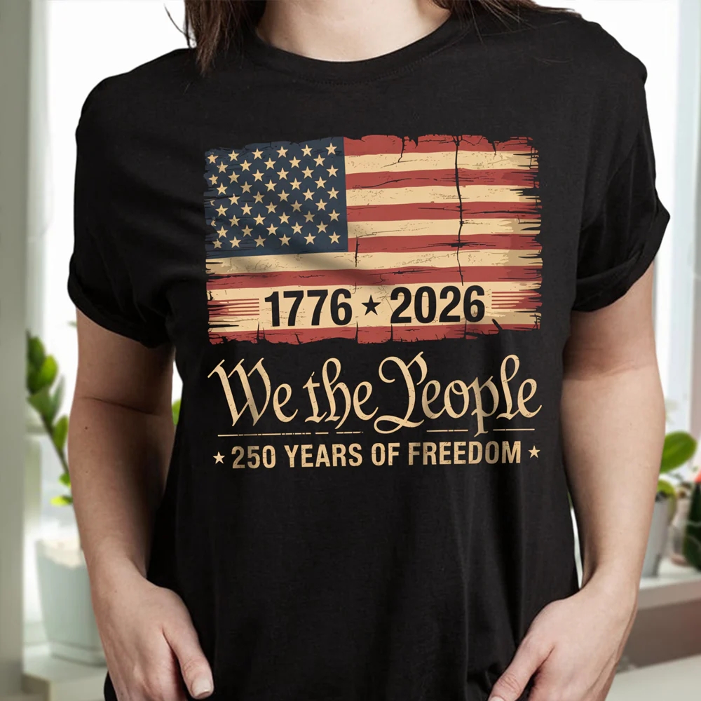 America 250th Birthday US Flag 250 Years, We The People  Shirt