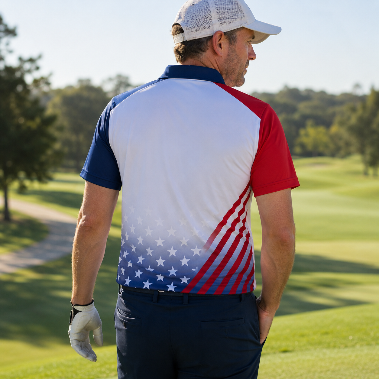 250 Years We The People Golf - USA 250th Anniversary Polo Shirt