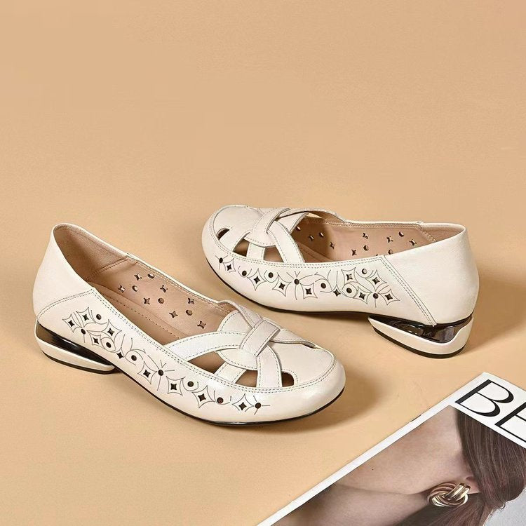 Aisling | Cut-Out Slip-On Loafers