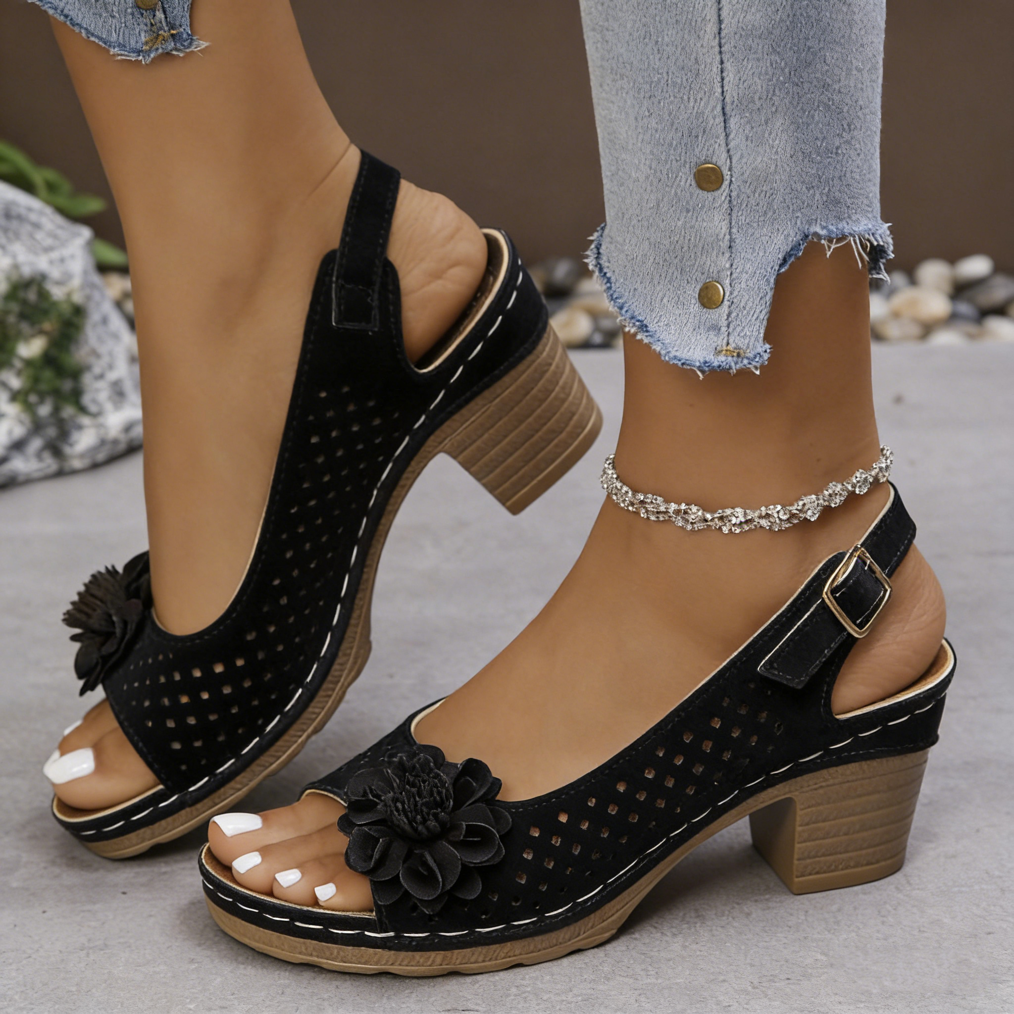 🔥2026 Summer 50% Off Sale🔥 New Women's Floral Cut-Out Sandals