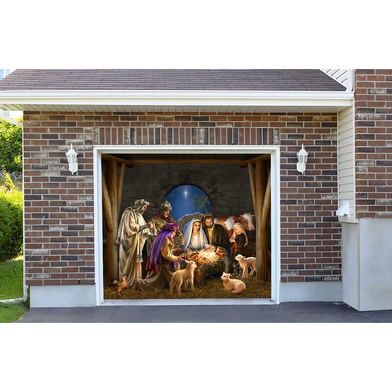🎁Outdoor Nativity Scene Home Garage Door Mural