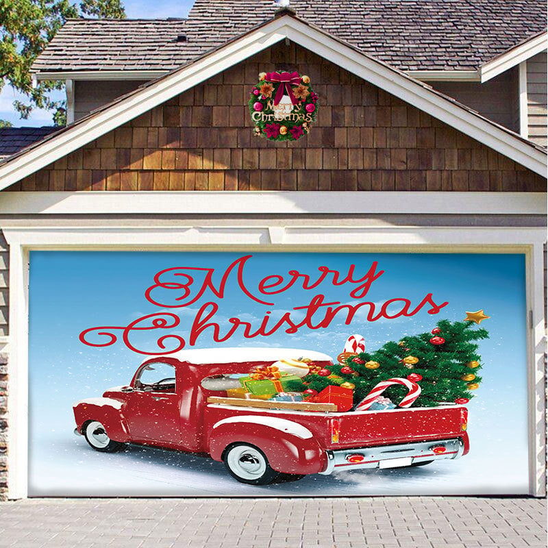 🎁Christmas Garage Door Decor for Double Car Garage