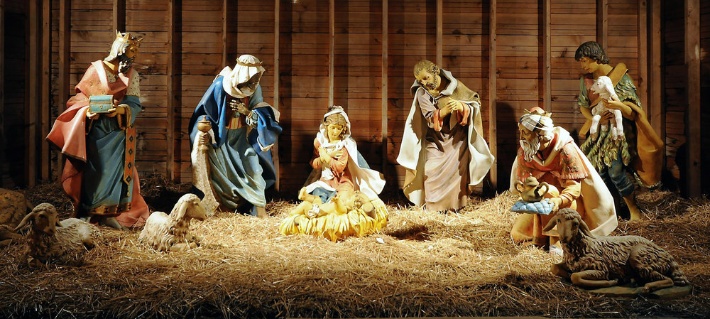 🎁Nativity Scene Double Garage Door Christmas Mural