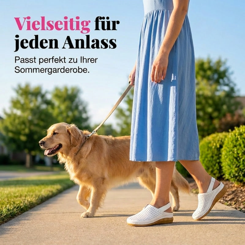 👡Lässige perforierte Keilabsatz-Slingback-Sandalen für Damen✨