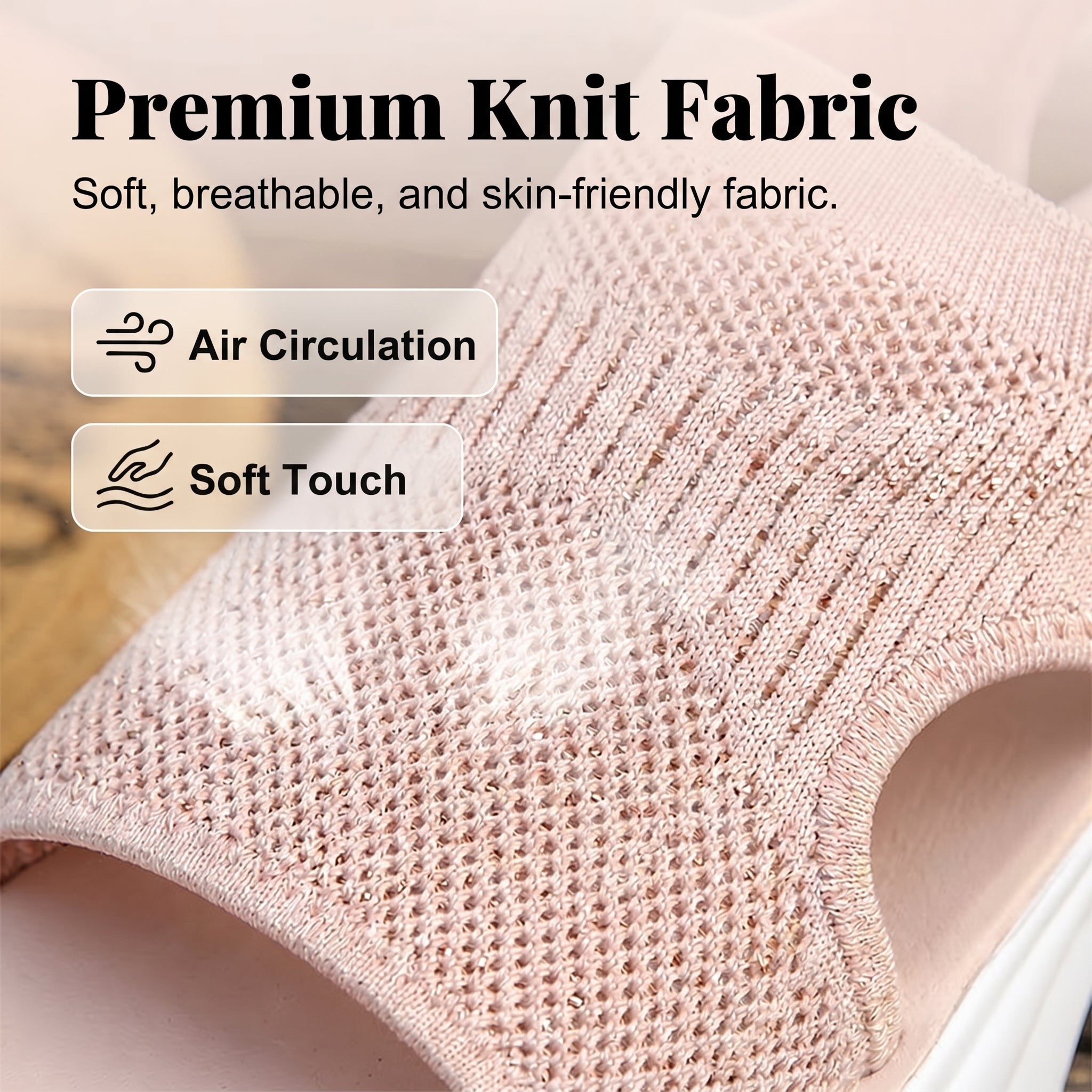 Breathable mesh platform sandals for women