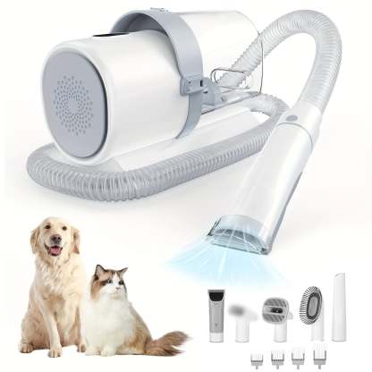 5-in-1 dog grooming vacuum kit with tools