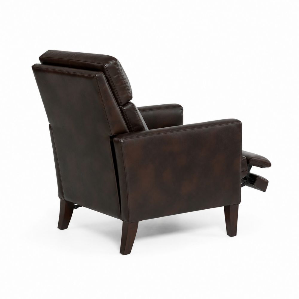 Poltrona Reclinabile in Ecopelle Marrone 100x75x90 cm