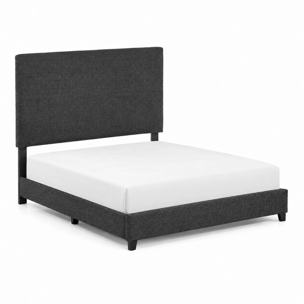 Letto a pannelli in legno e tessuto poliestere 160x200 cm