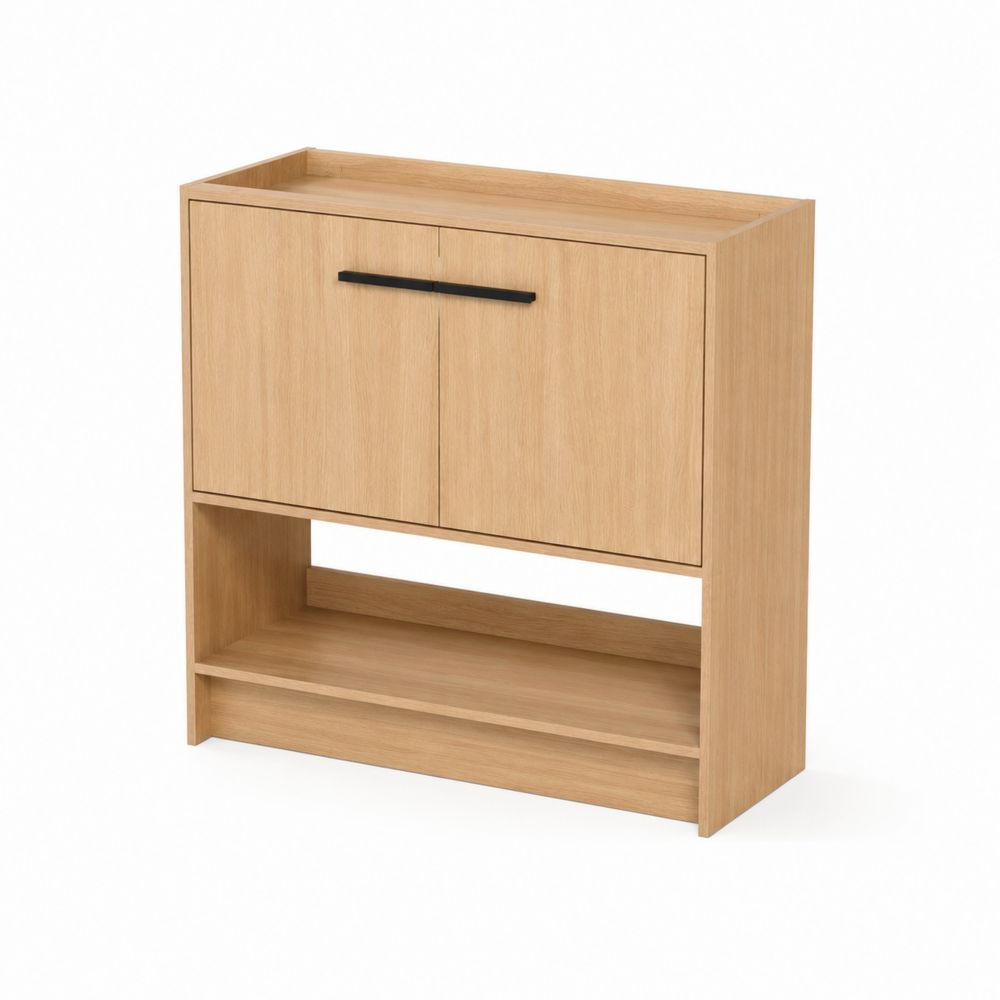 Mobile sottolavabo in legno di rovere