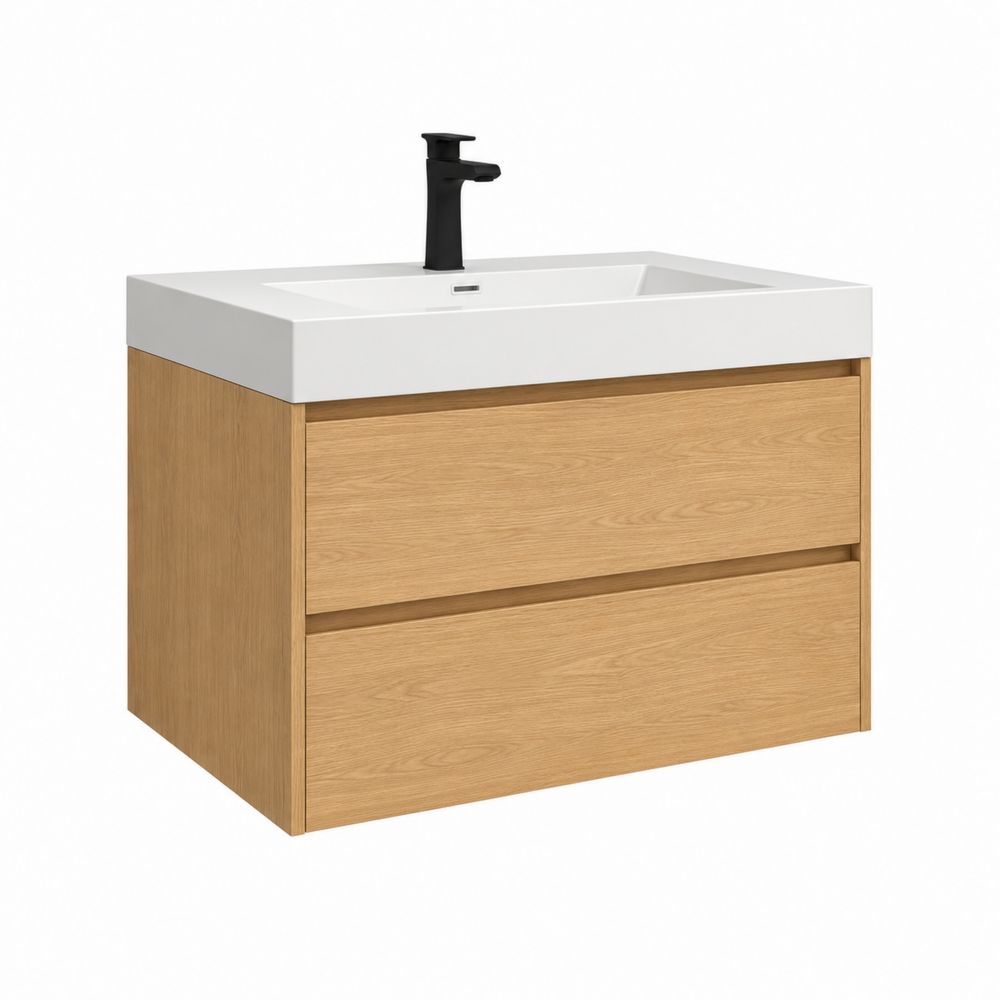 Mobile Lavabo in Legno con Lavabo in Ceramica