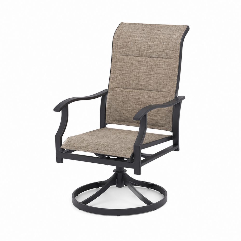 Sedia da giardino con struttura in metallo e rivestimento in textilene-Zenwooda