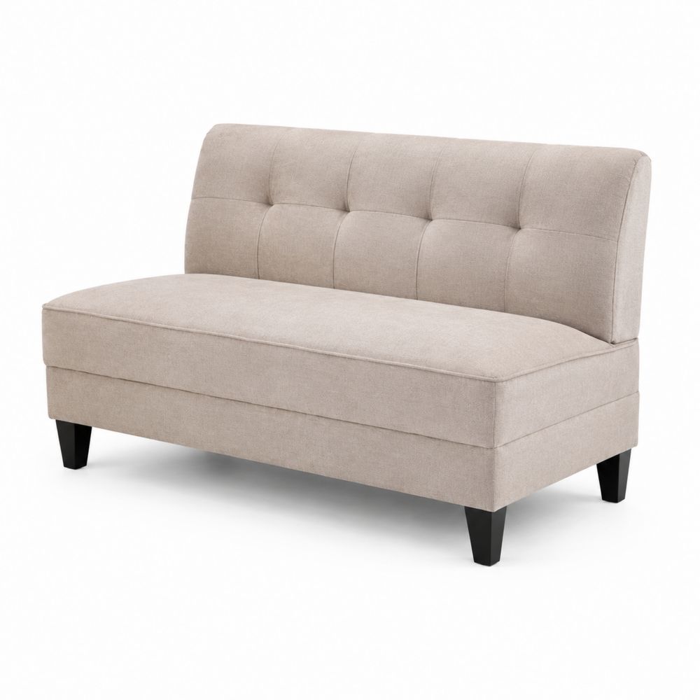 Divano a 2 posti in tessuto beige-Zenwooda