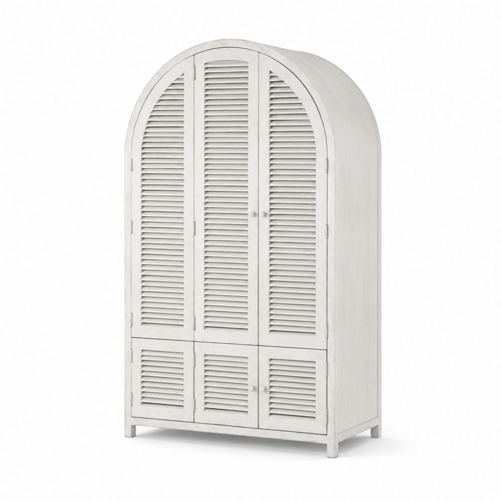 Armadio in Legno di Pino con Porte a Persiana 200x100x50 cm-Zenwooda