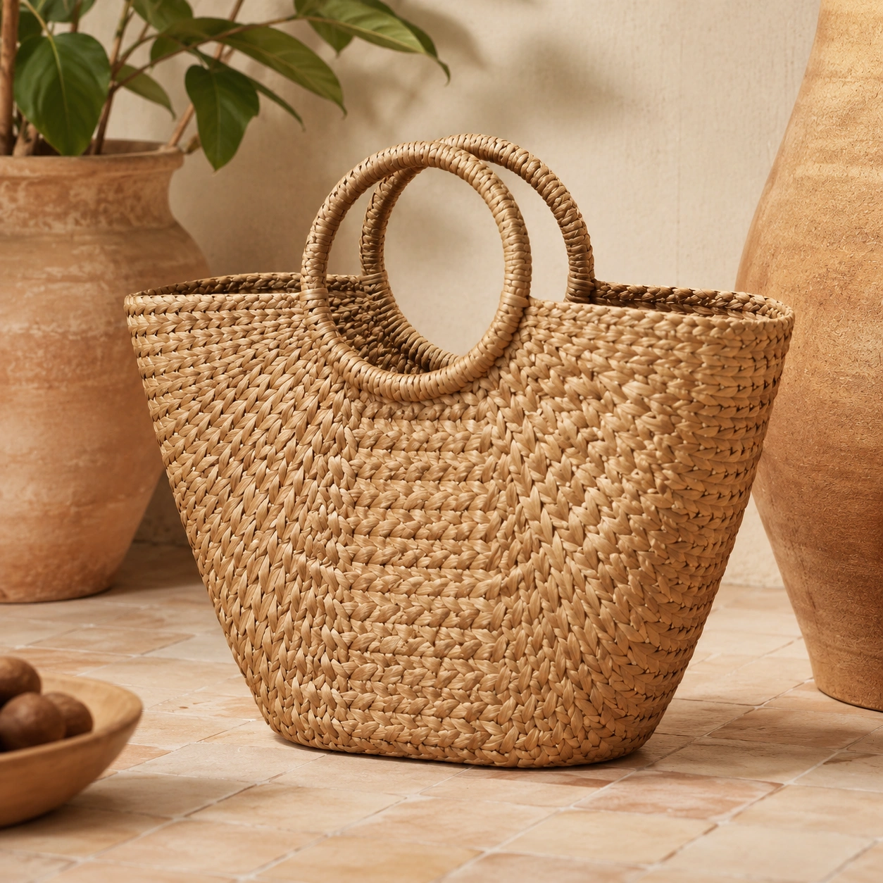 Bolso Tote Artesanal de Fibra Natural