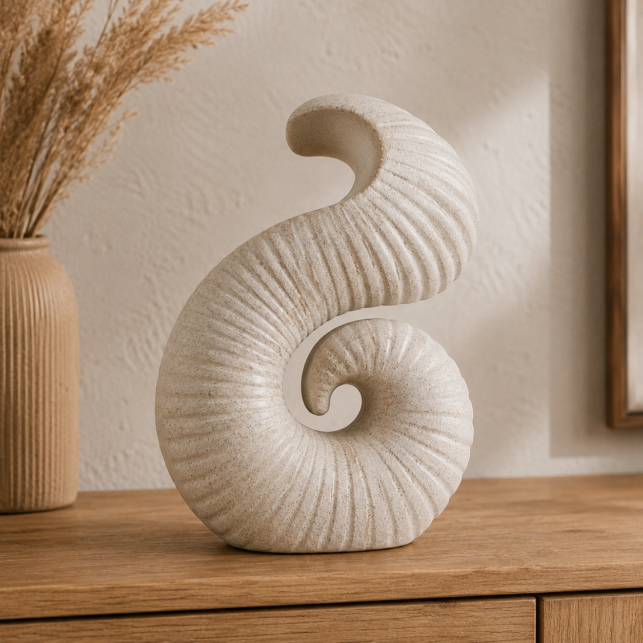 Escultura Espiral Decorativa Moderna