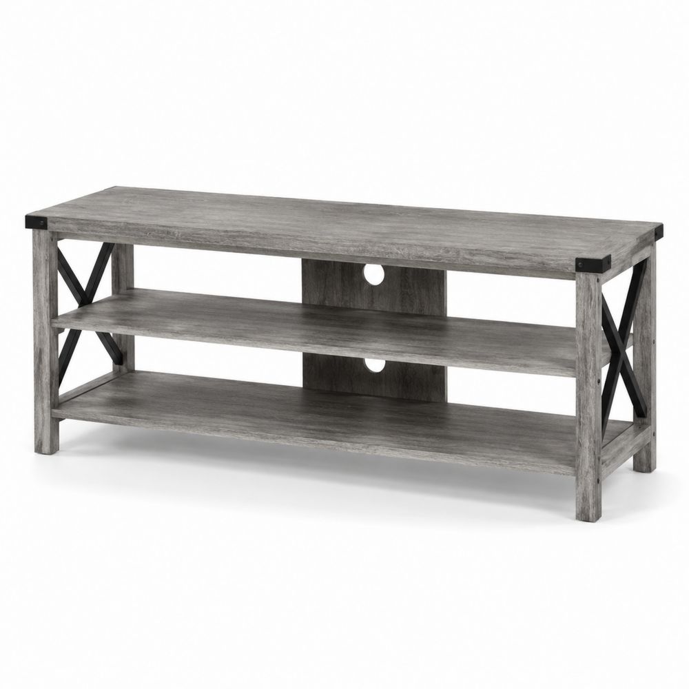 Mobile TV in legno e metallo grigio
