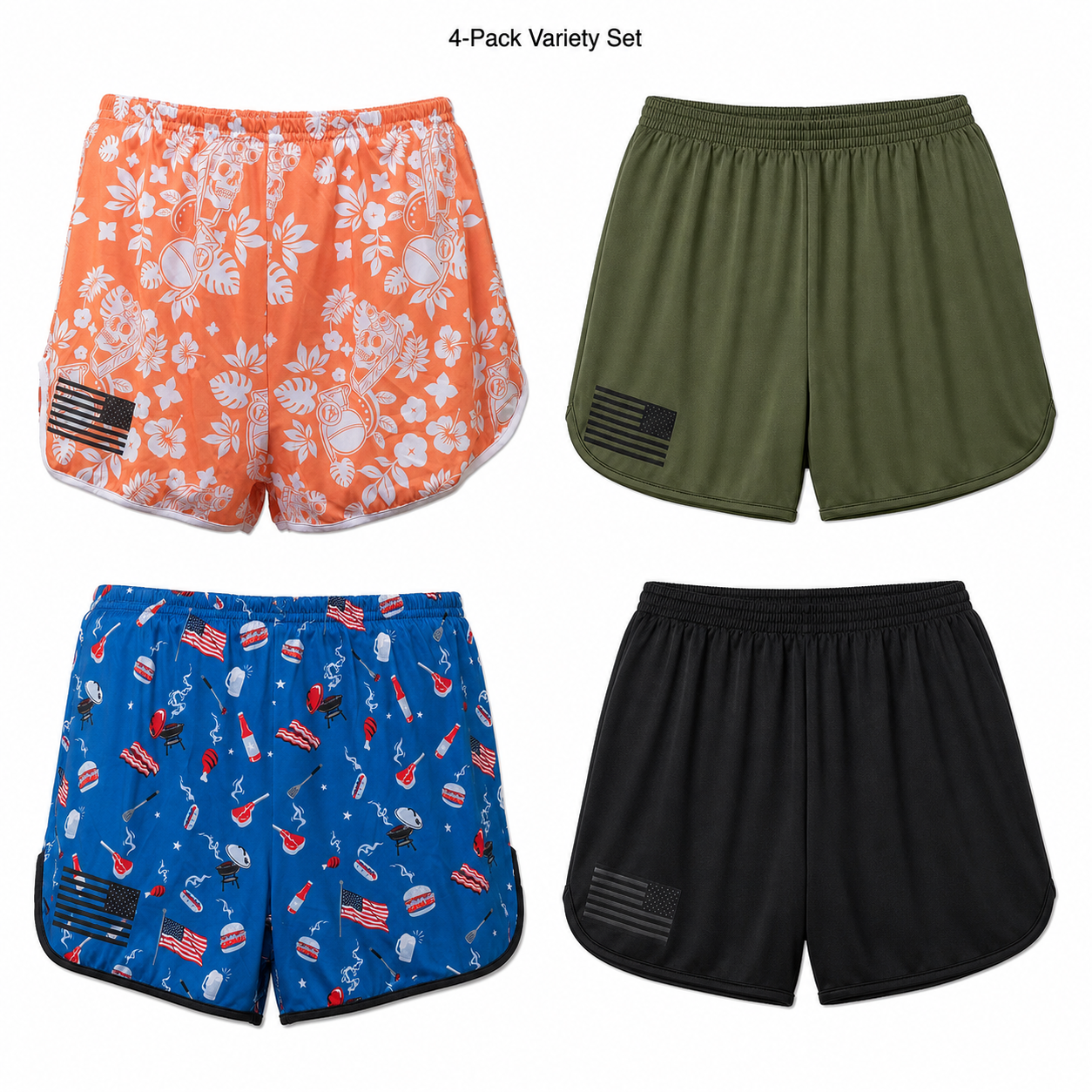 4-Pack Variety Set image showing exactly four shorts