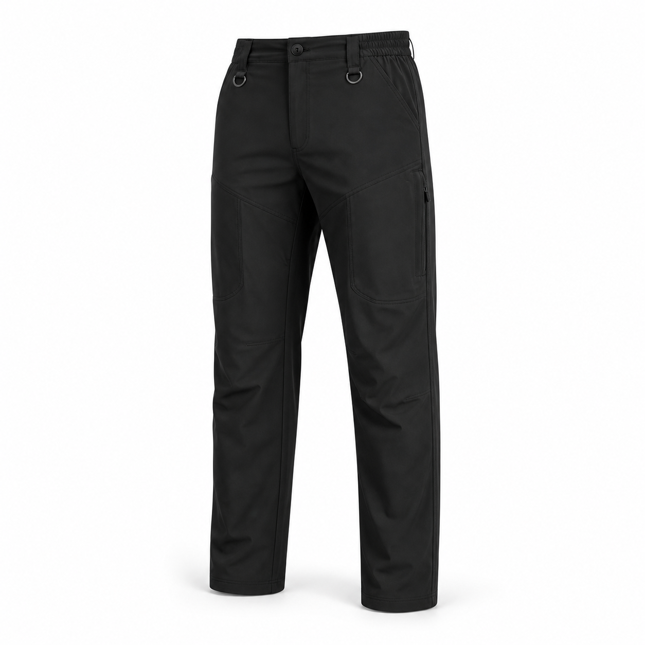 Black hiking cargo pants SKU image