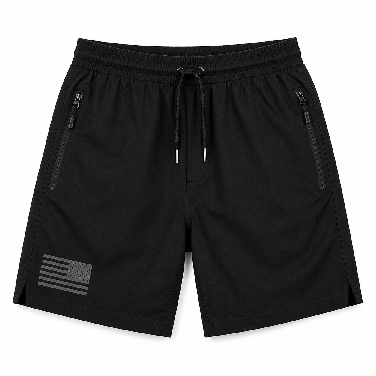 Black tactical shorts SKU image