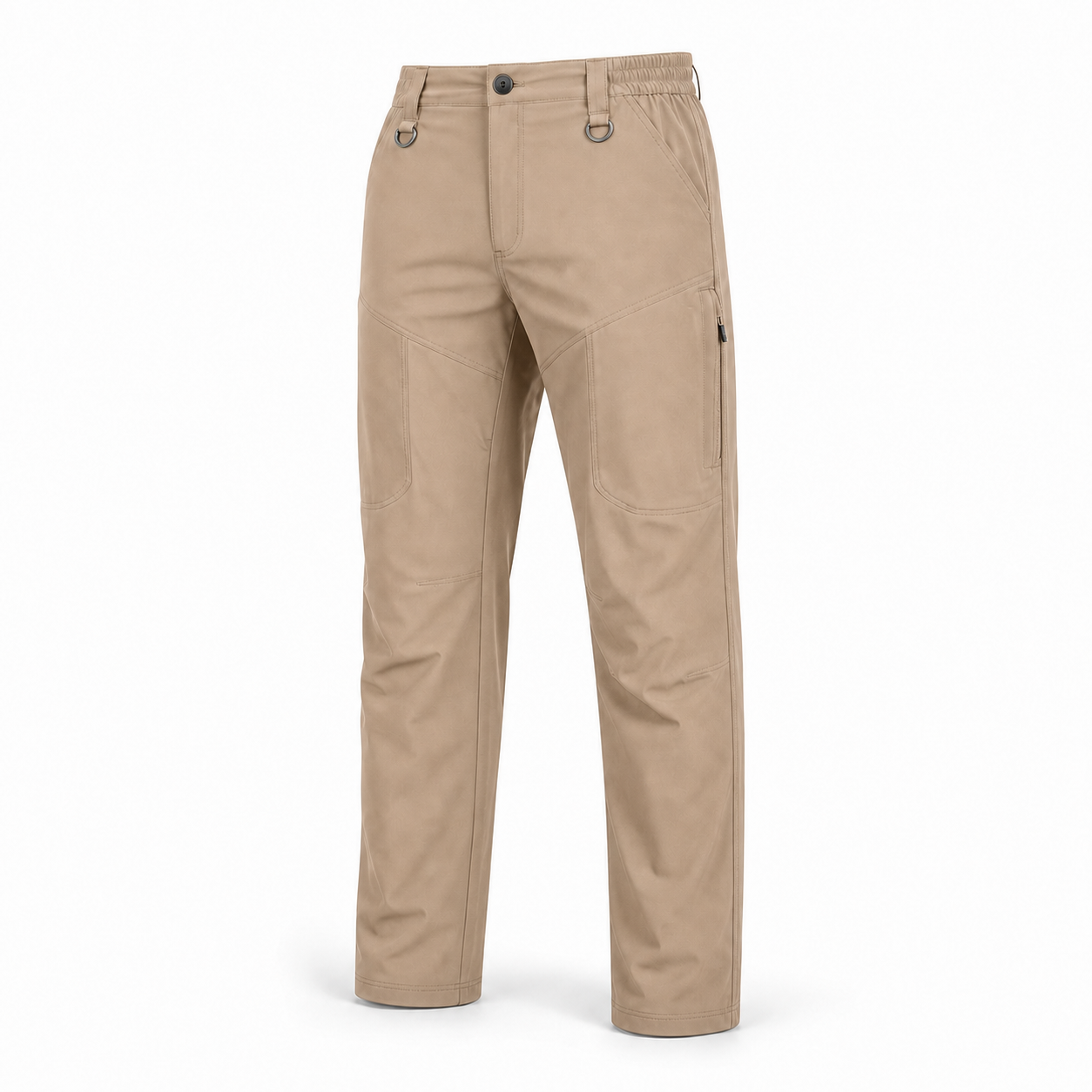 Khaki hiking cargo pants SKU image