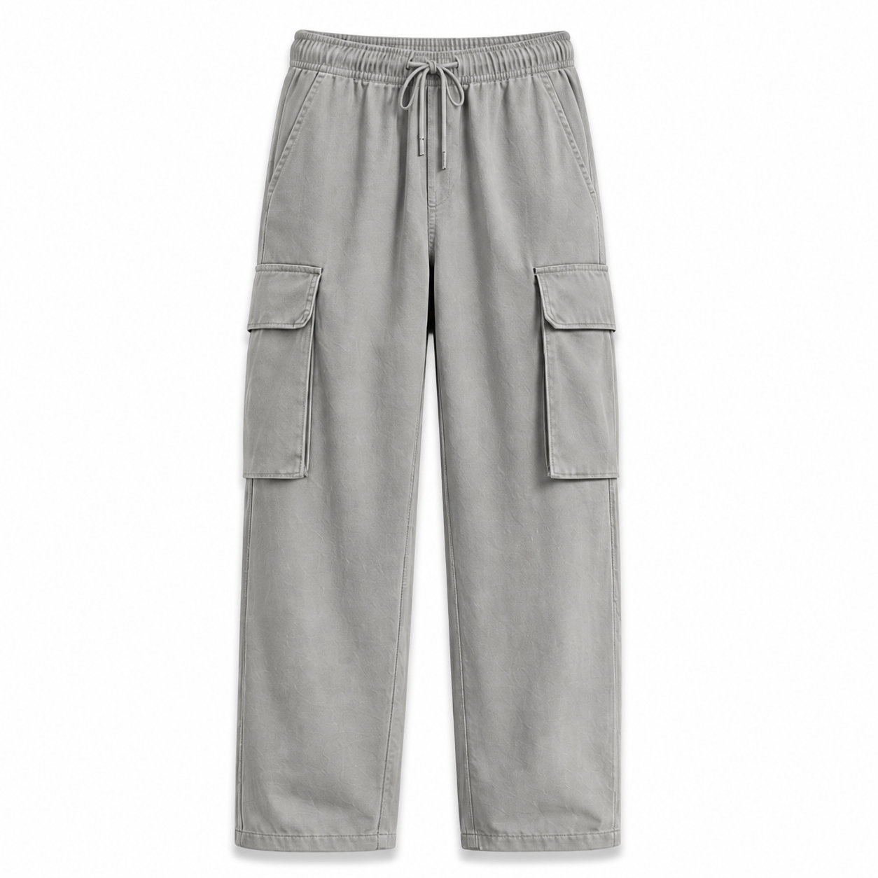 Light Gray loose cargo pants SKU image