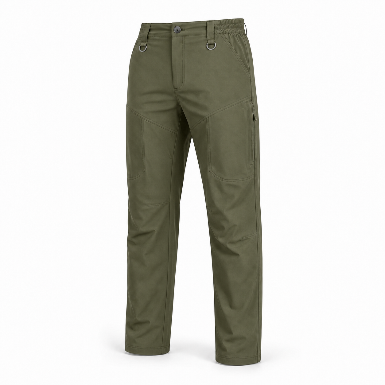 Olive hiking cargo pants SKU image