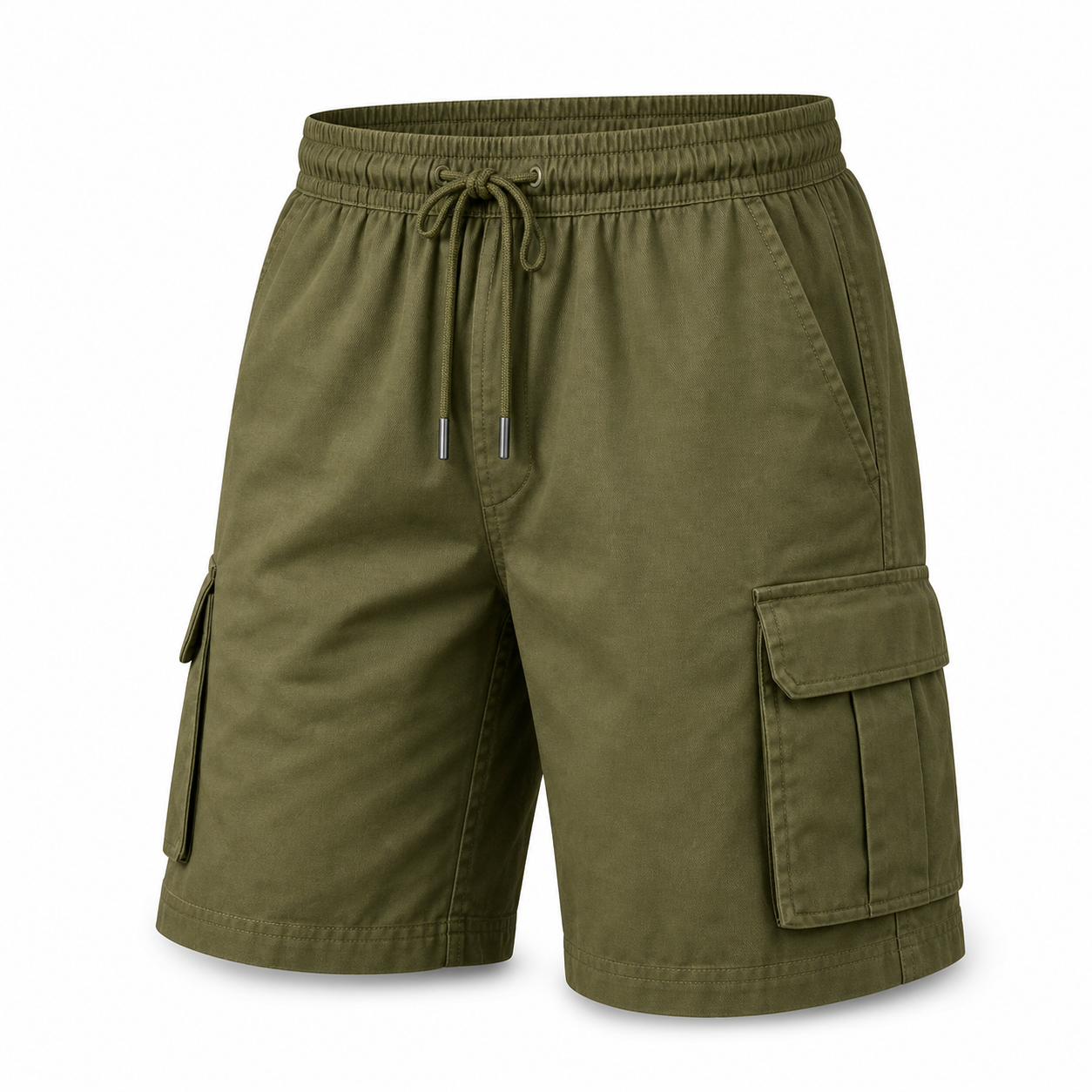 Olive Utility cargo shorts SKU image